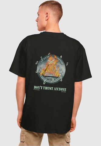 2Y Premium Shirt 'DON'T TRUST' in Zwart: voorkant