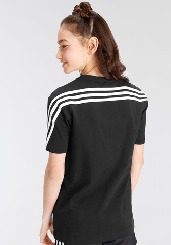 ADIDAS SPORTSWEAR Функционална тениска 'Future Icons 3-Stripes' в черно