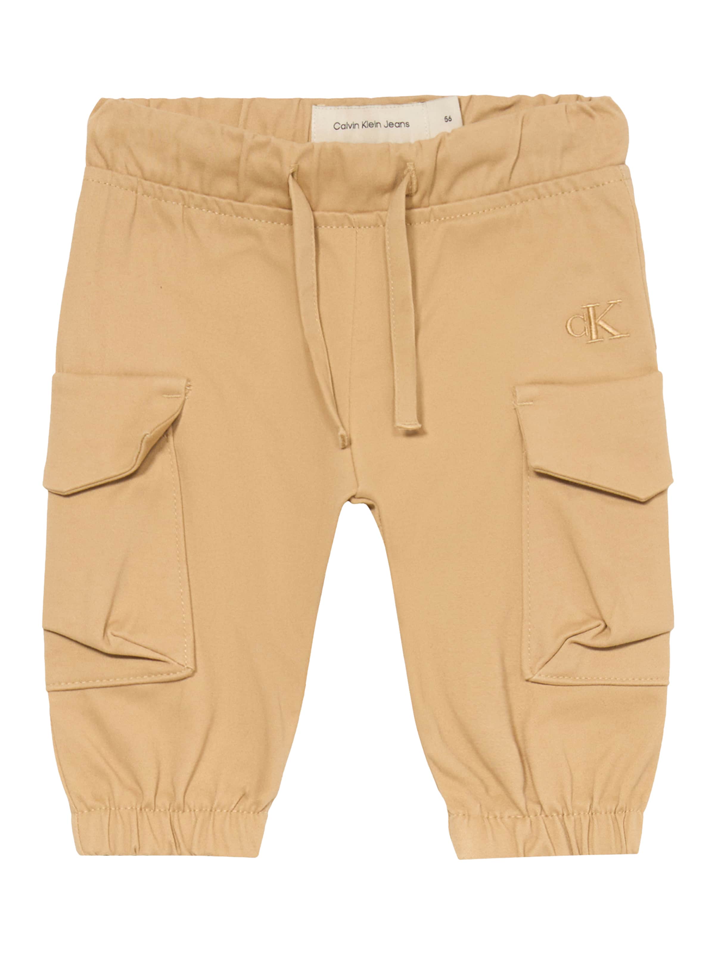 Calvin Klein Jeans tavaline Püksid, värv beež: eest vaates