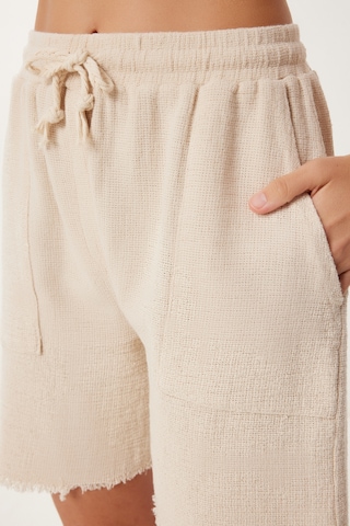 Happiness İstanbul Spodnie do garnituru w kolorze beżowy