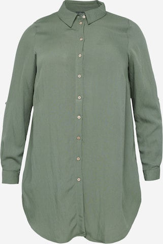 Zizzi Blouse 'MACY' in Green: front