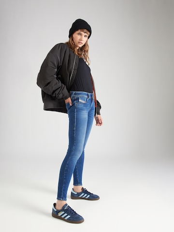 DIESEL Slimfit Jeans 'SLANDY' in Blauw