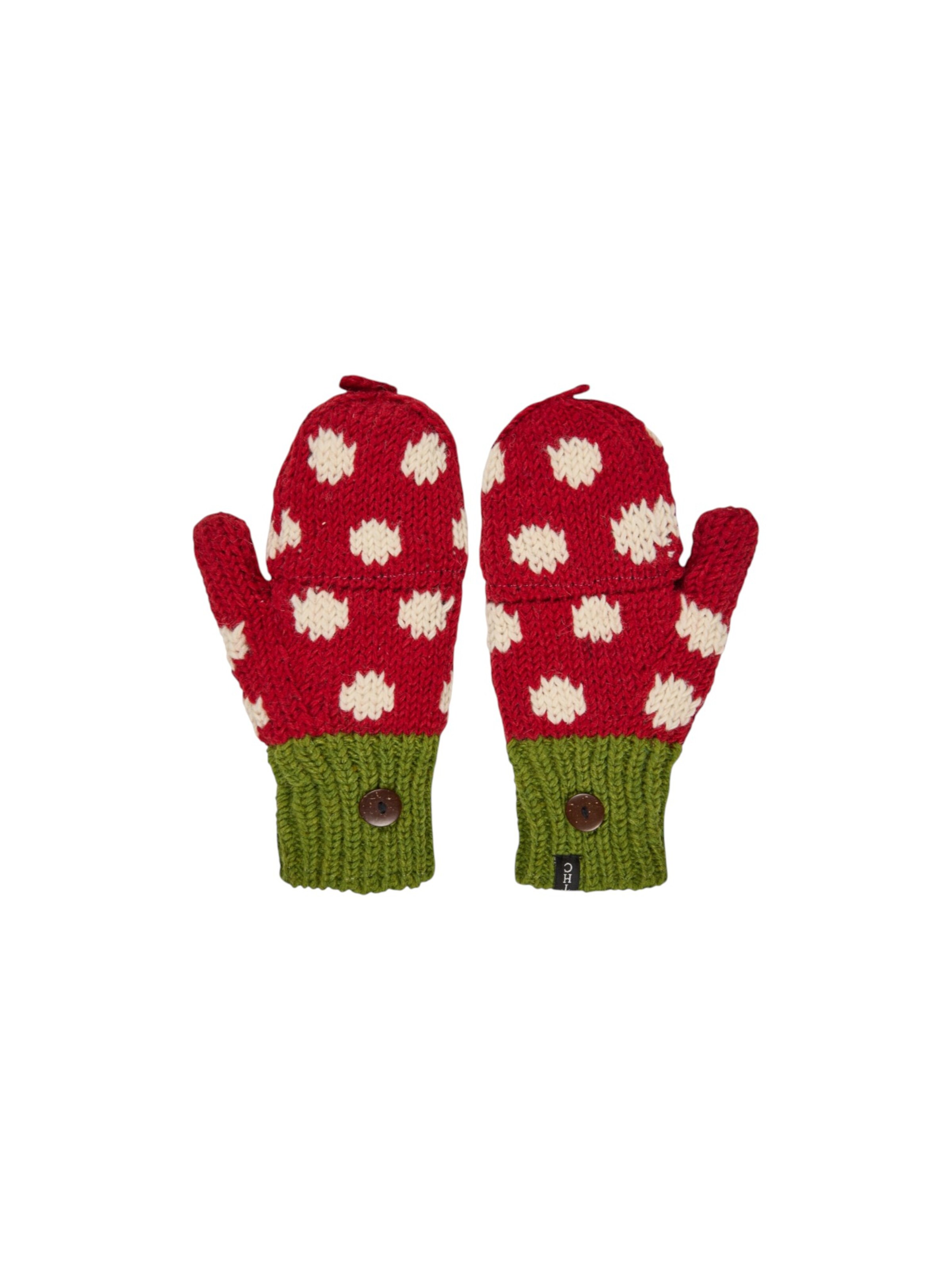 THC Natural Line Mittens in Mixed colors: front