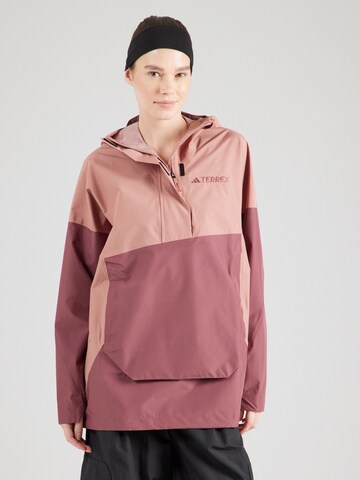 ADIDAS TERREX Outdoor jacket 'Xploric' in Pink: front
