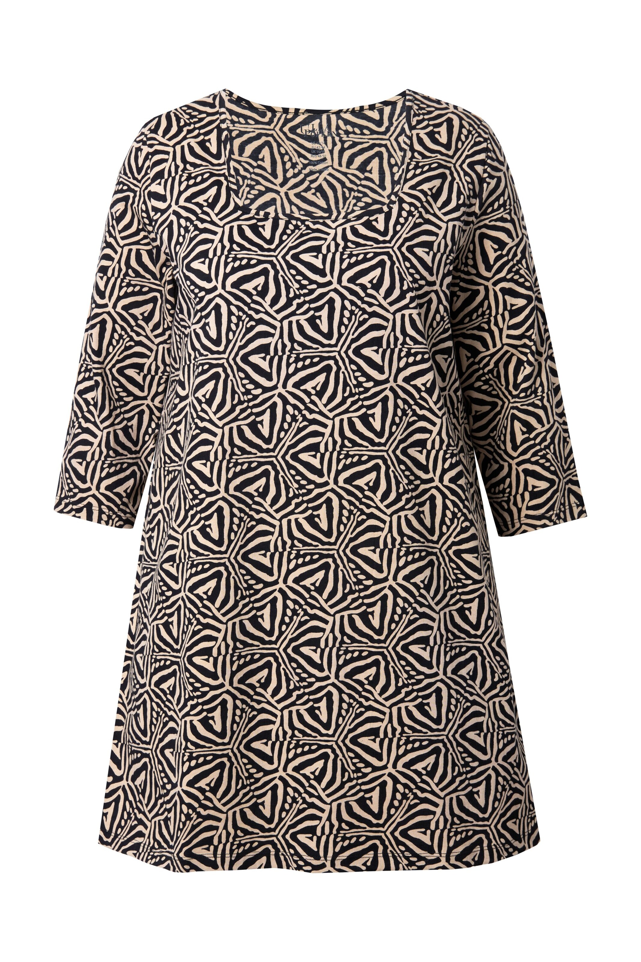 Ulla Popken Shirt in Black: front