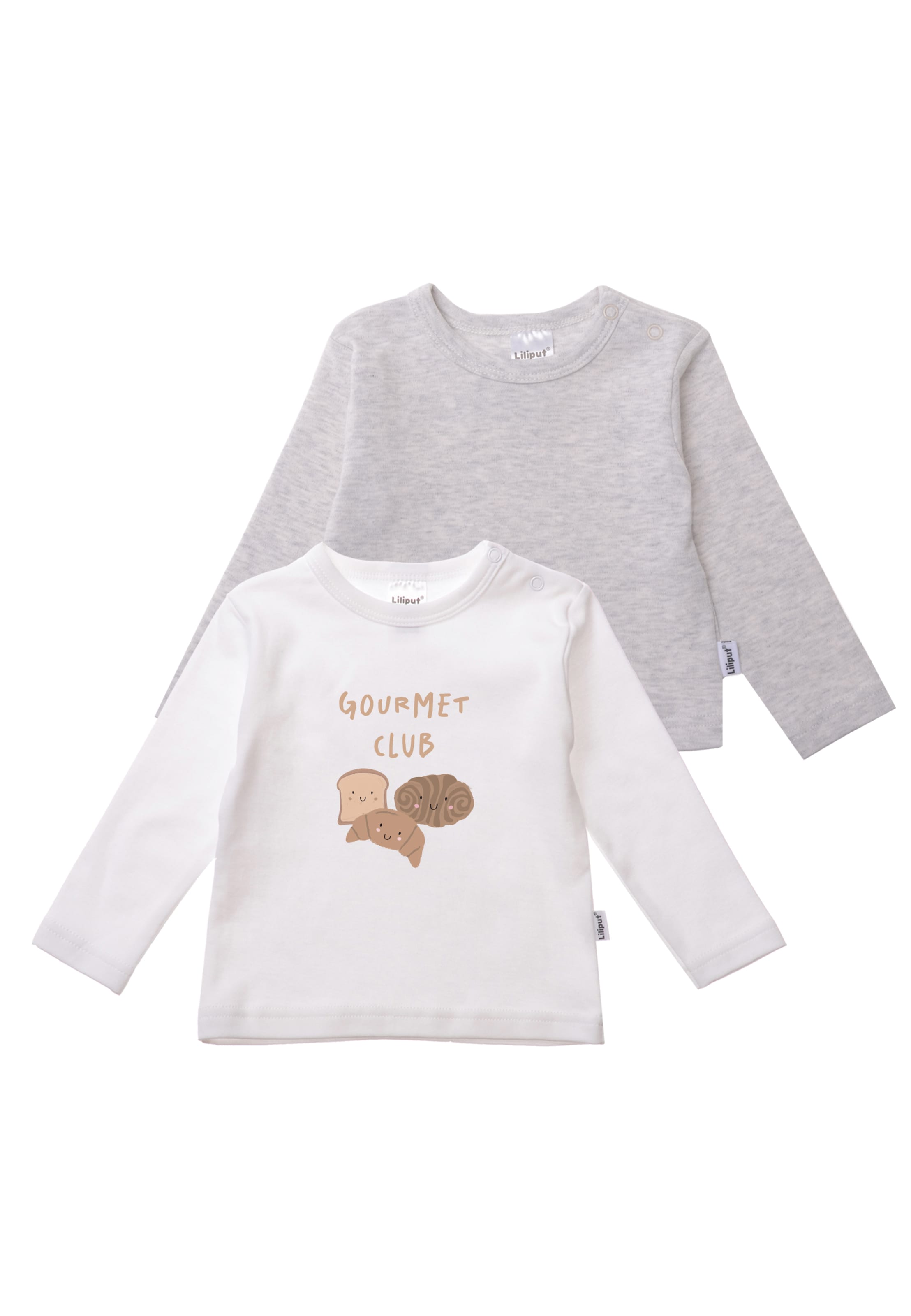 LILIPUT Langarmshirt 'Gourment Club' in Mischfarben: Vorderseite