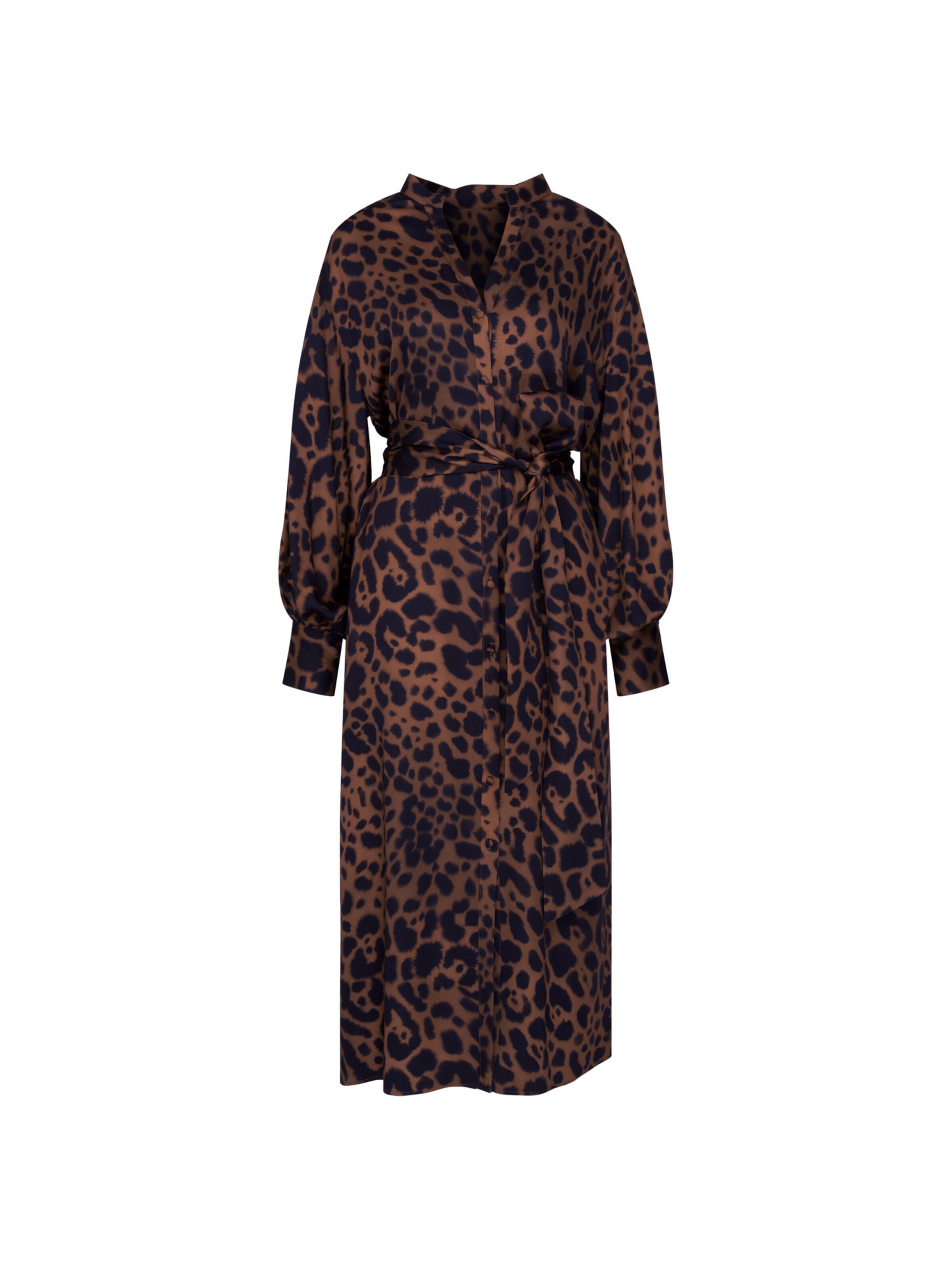 SEIDENSTICKER Blousejurk 'Schwarze Rose' in Bruin: voorkant