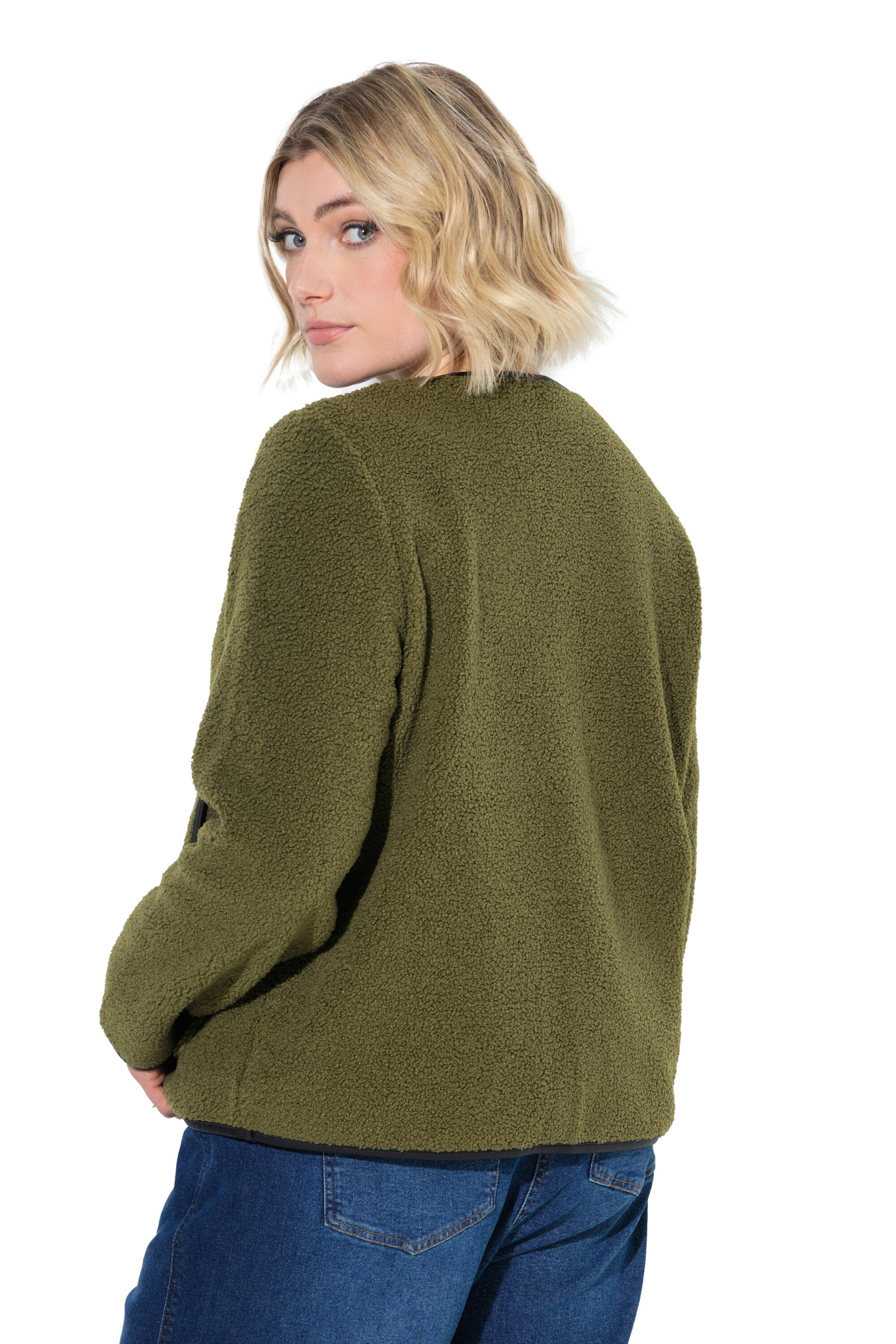Ulla Popken Between-season jacket in Green