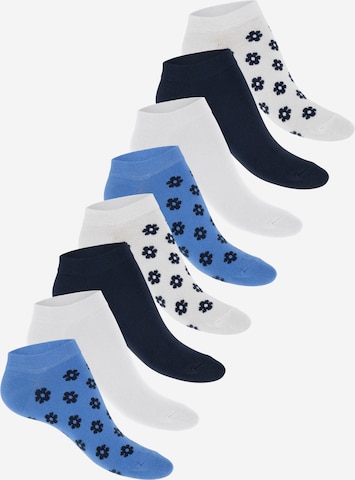 footstar Ankle Socks 'Ringel' in Blue: front