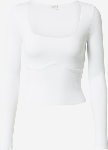 Abercrombie & Fitch - Pullover em branco: frente