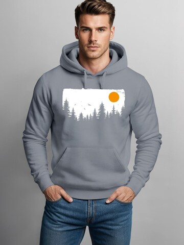 Neverless Sweatshirt 'Forest' in Grey