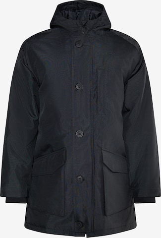 Parka di mezza stagione di ICEBOUND in nero: frontale