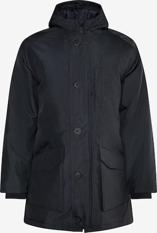 ICEBOUND Between-seasons parka in Black: front