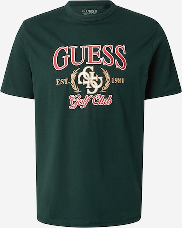 GUESS T-shirt i grön: framsida