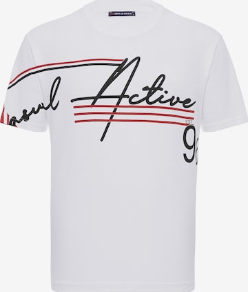 CIPO & BAXX T-Shirt 'CT796' in Regular Fit in Weiß: Vorderseite