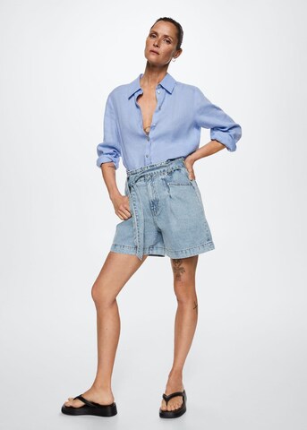 MANGO Regular Shorts 'Ares' in Blau