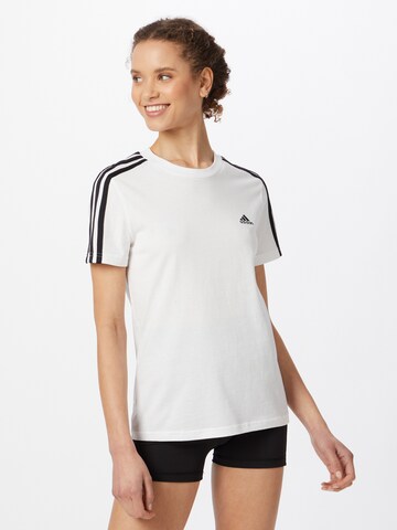 Maglietta 'Essentials' di ADIDAS SPORTSWEAR in bianco: frontale