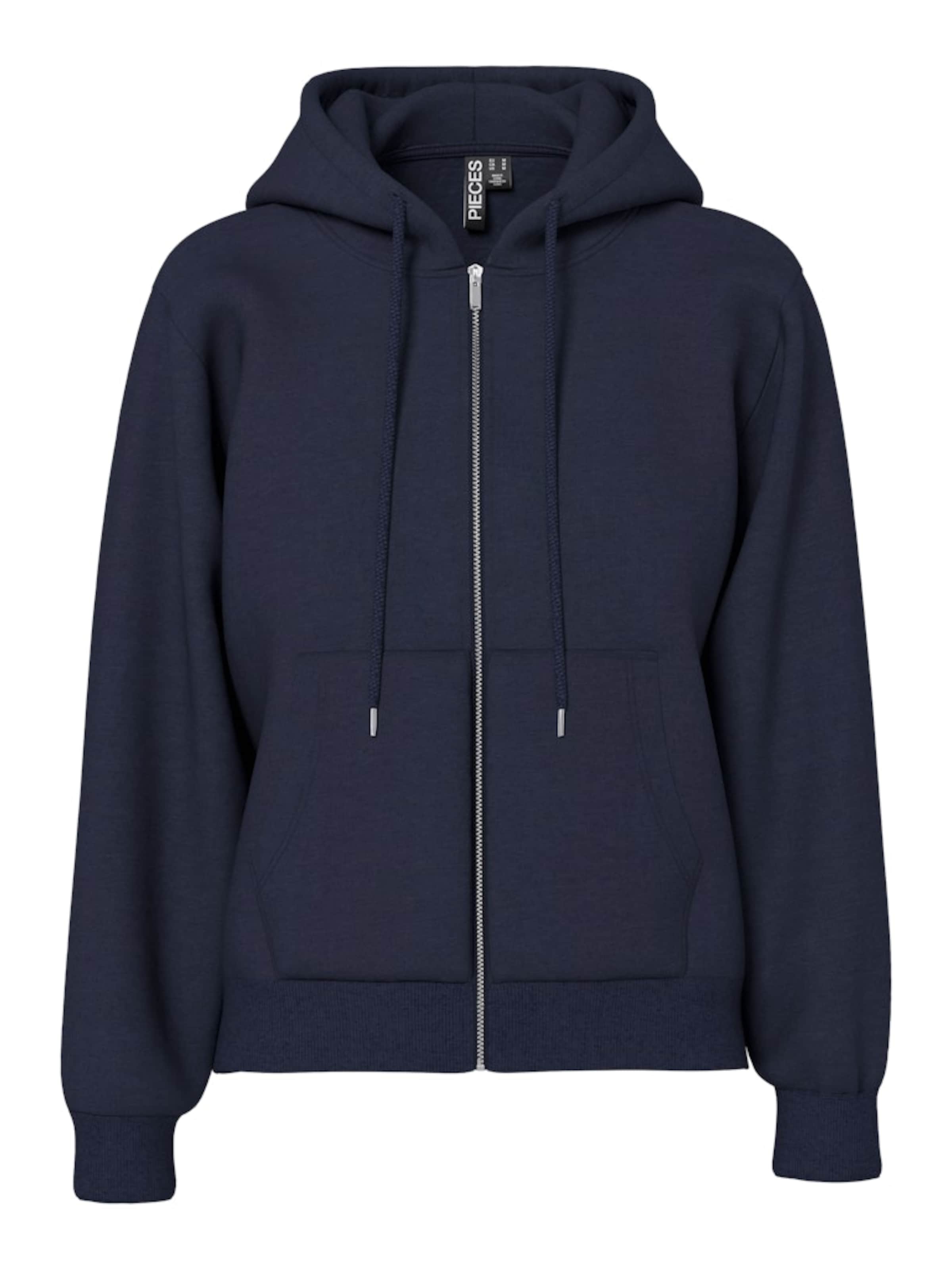ADIDAS ORIGINALS Zip-Up Hoodie 'Essential' in Blue Denim