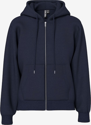 PIECES Sweatjakke 'Chilli' i blå: forside