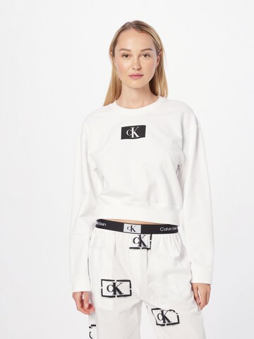Calvin Klein Underwear Mikina – bílá: přední strana