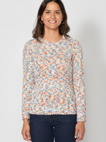 Pull-over KOROSHI en mélange de couleurs : devant