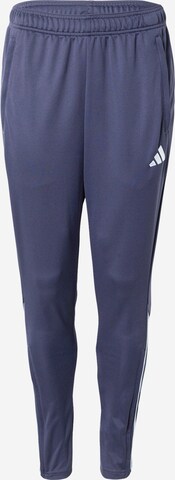 ADIDAS SPORTSWEAR Slim fit Workout Pants 'Tiro' in Blue: front