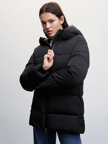 MANGO Winter Jacket 'TOKYO' in Black: front