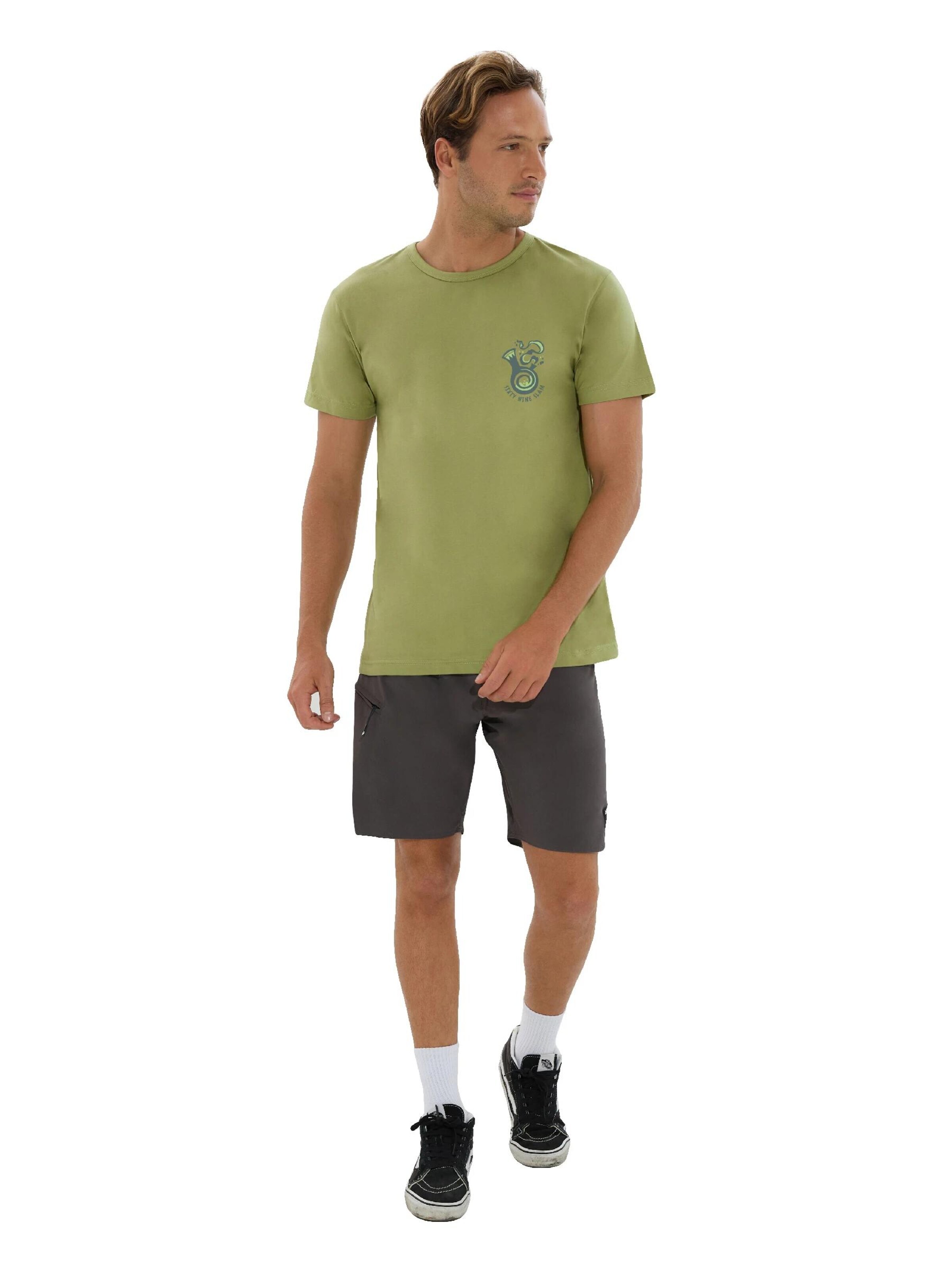 69Slam - Camiseta en verde: frente