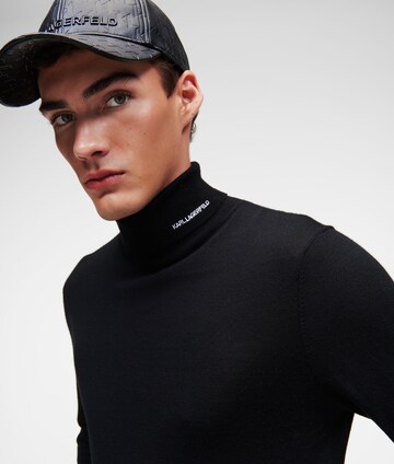 Karl Lagerfeld Neulepaita 'Merino ' värissä musta