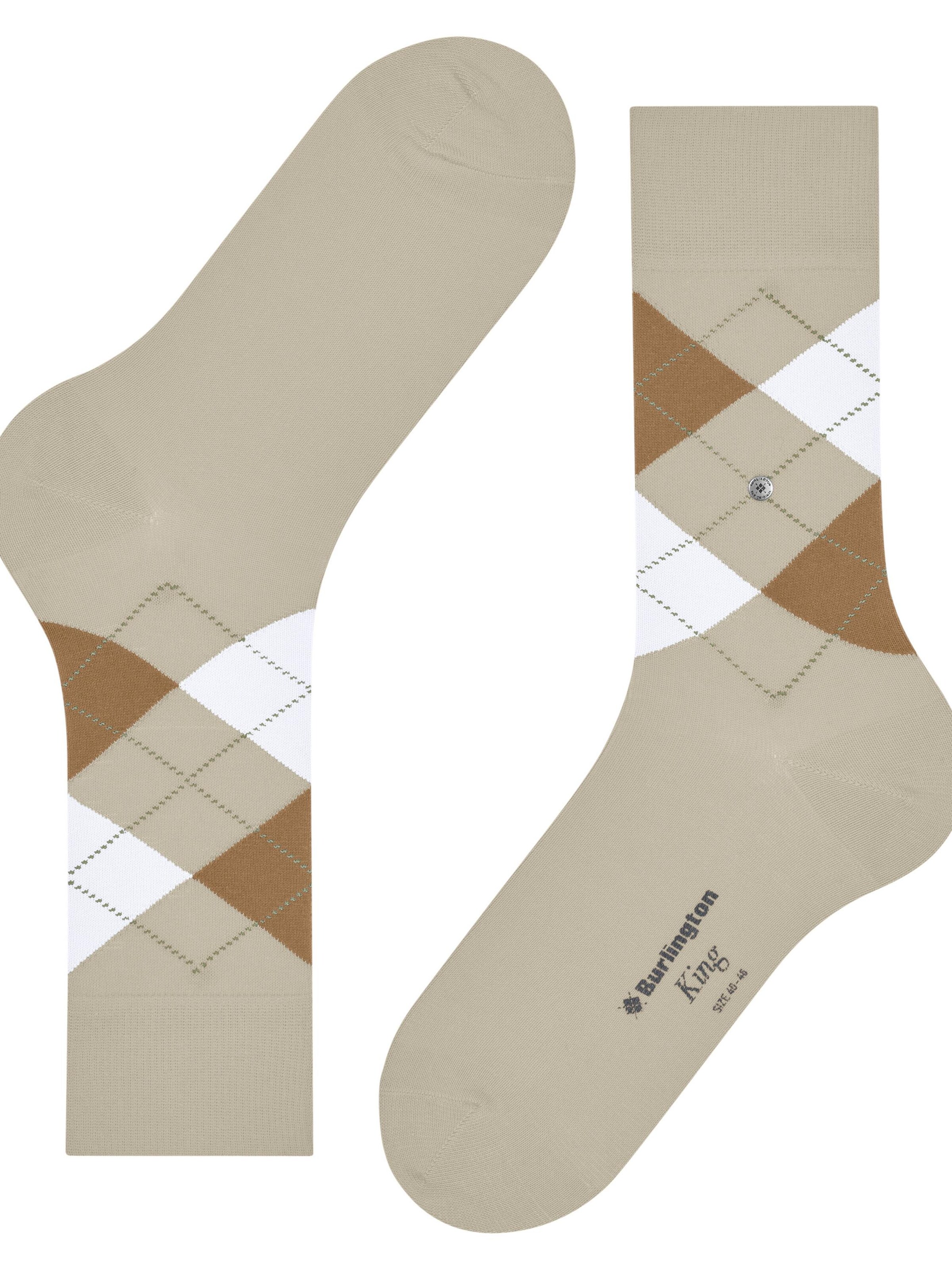 BURLINGTON Socks 'King' in Beige