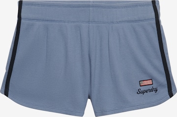 Superdry & Co Shorts 'Athletic Essentials' in Blau: Vorderseite