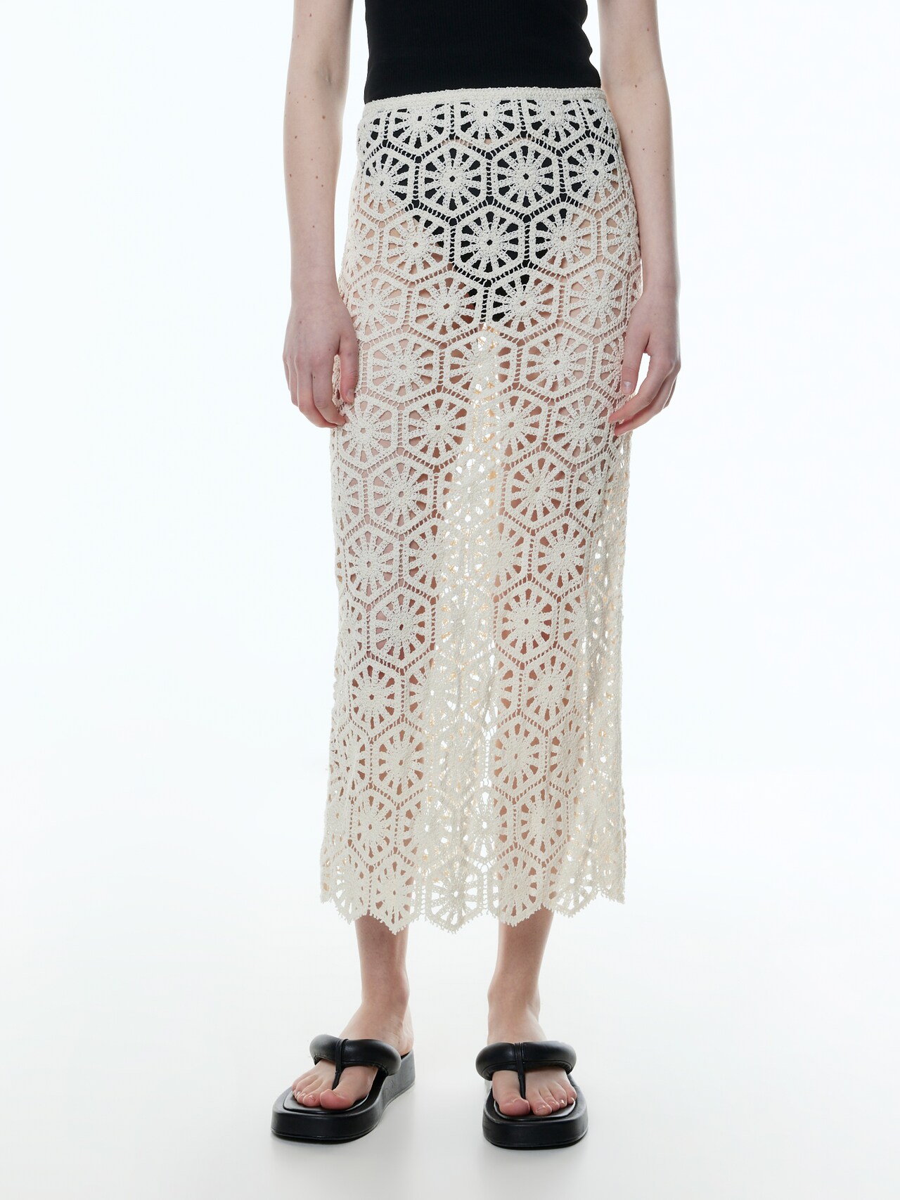 EDITED Falda 'Alencia' beige