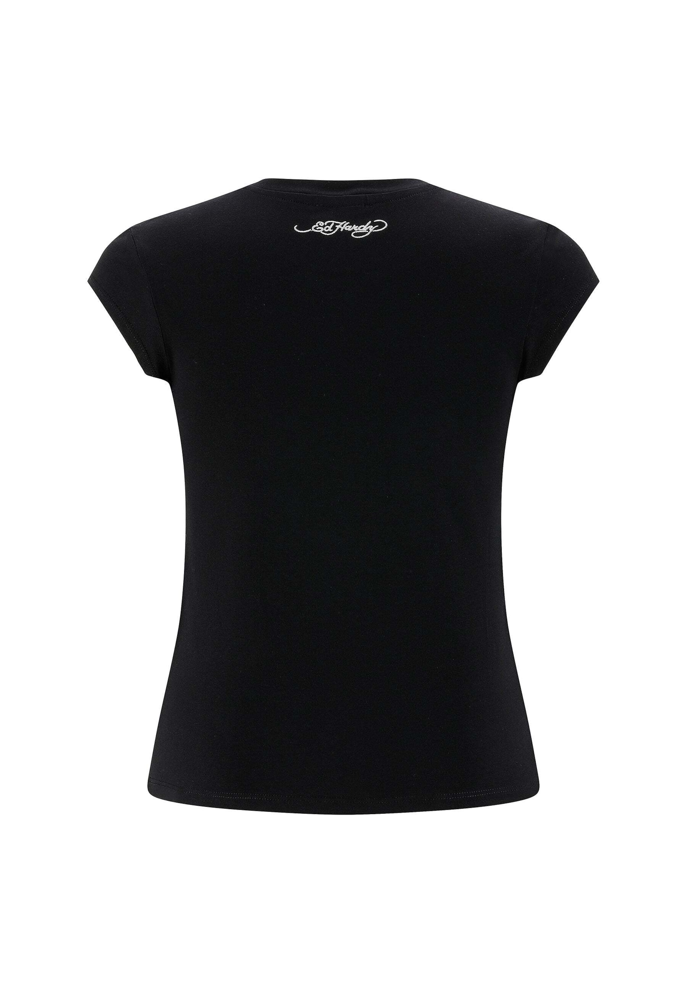 Ed Hardy - Camiseta 'Rawling Dragon' en negro