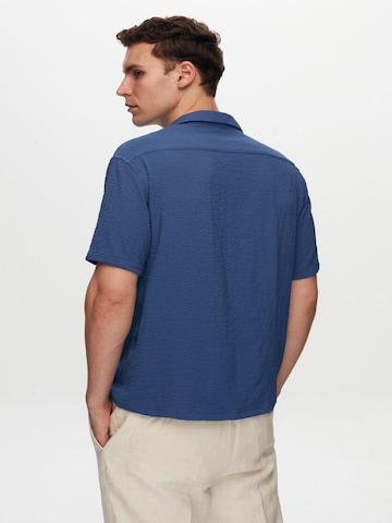 D’S Damat Regular fit Overhemd in Blauw