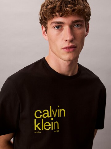 Calvin Klein Jeans Tričko – černá