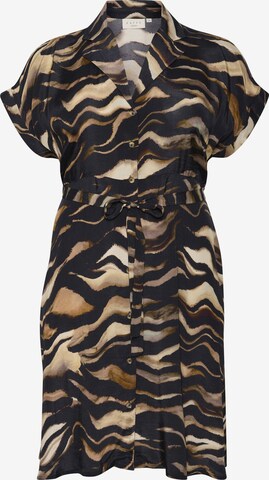 KAFFE CURVE Dress 'Lana' in Brown: front
