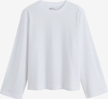 T-shirt Next en blanc : devant