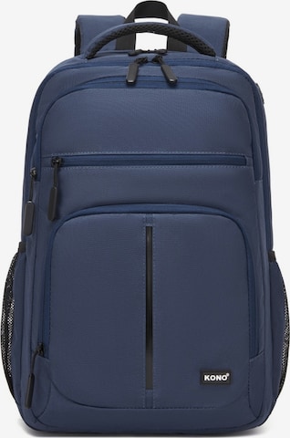 Kono Backpack in Blue: front