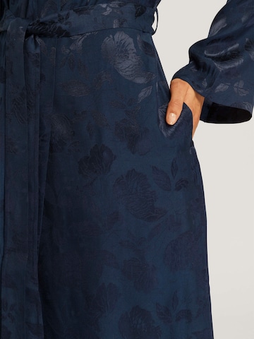 Hanro Dressing Gown ' Valene ' in Blue