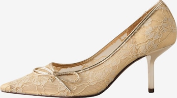 Next - Zapatos con plataforma 'Forever Comfort' en oro: frente