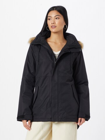 Volcom Outdoor Jacket in Black: front