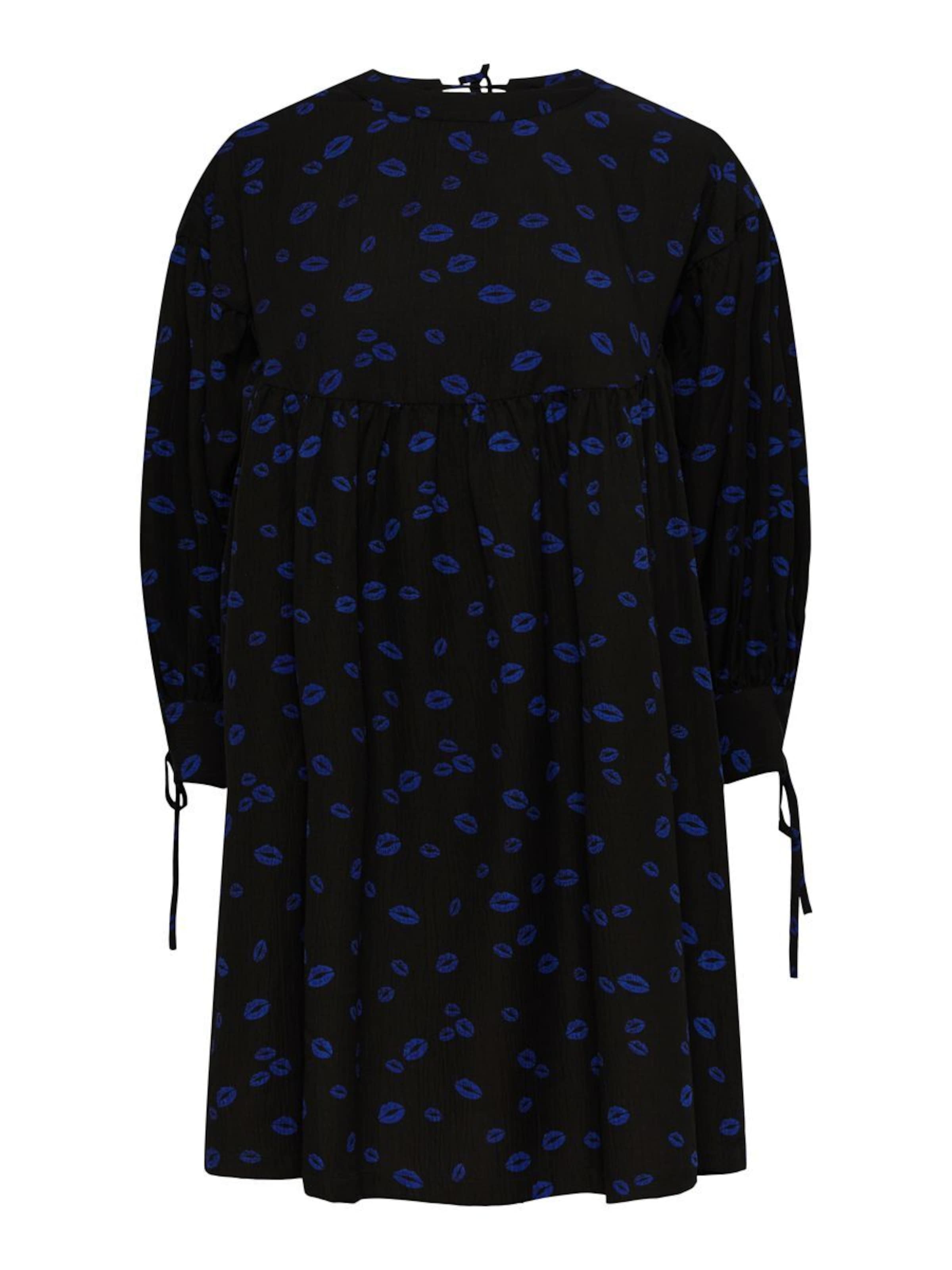 Robe-chemise 'SILLE' PIECES en noir : devant