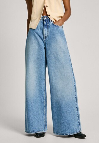 Pepe Jeans Широкий Джинсы в Синий: спереди