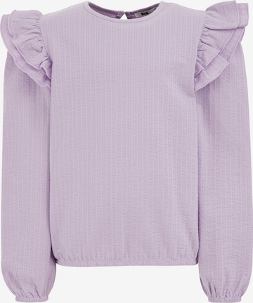 WE Fashion Футболка в Лиловый: спереди
