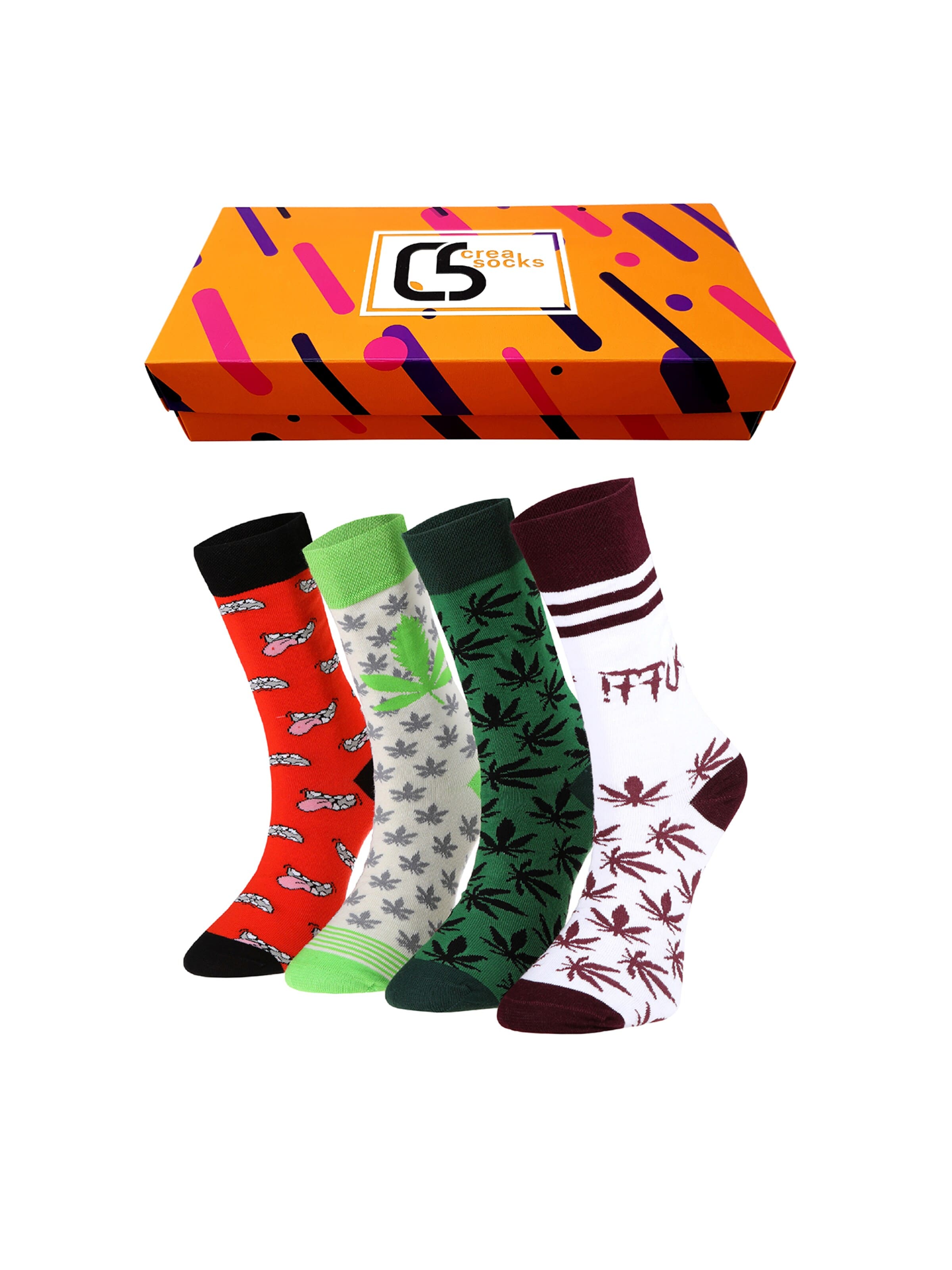 Crea Socks Sokken 'Puff' in Gemengde kleuren: voorkant