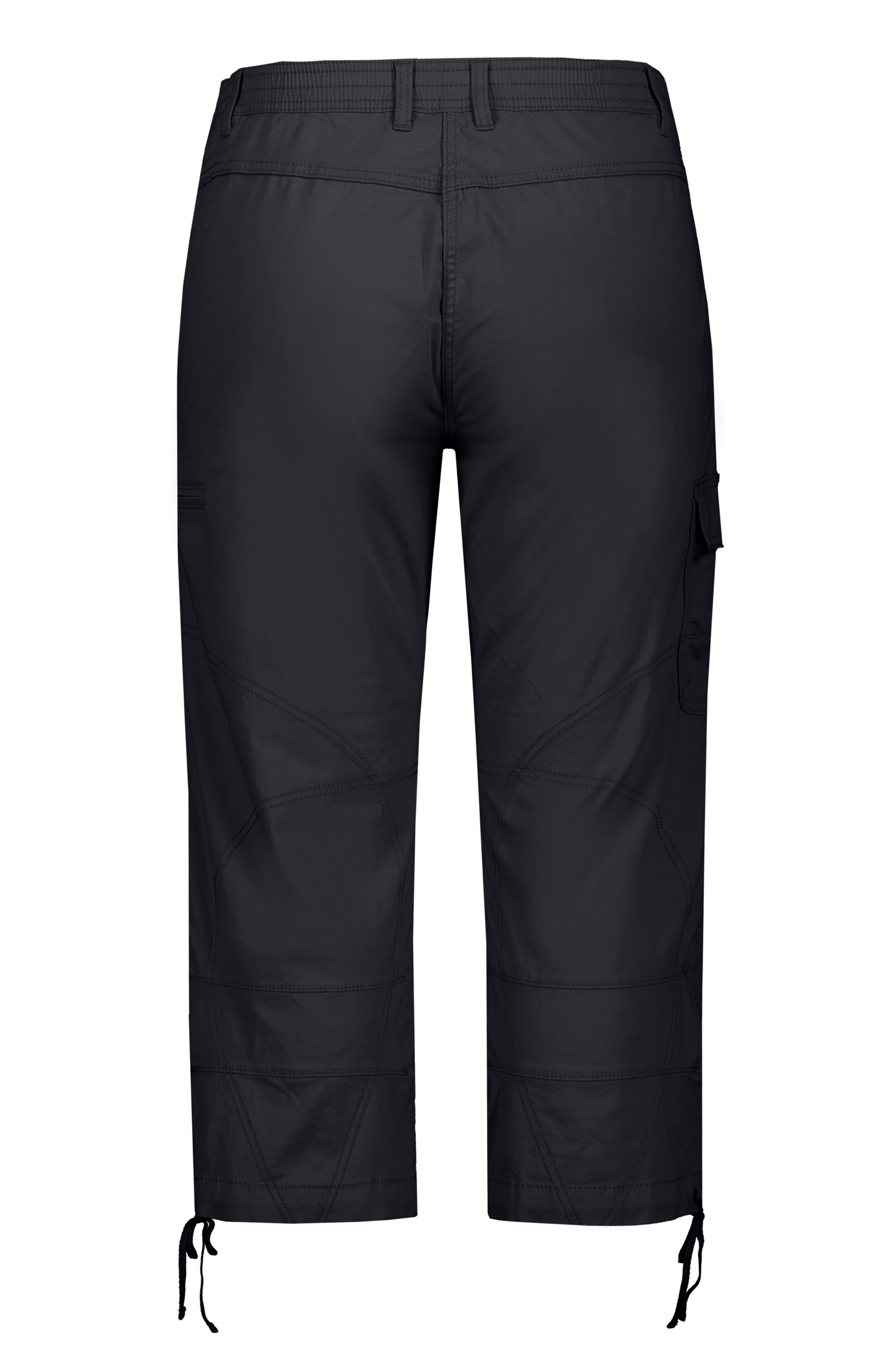 Ulla Popken Regular Cargobroek in Zwart