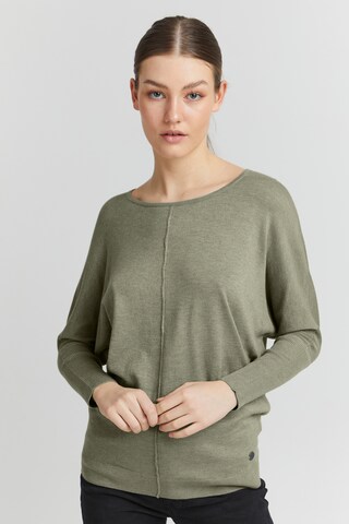 Pullover 'Herdis' di Oxmo in verde: frontale
