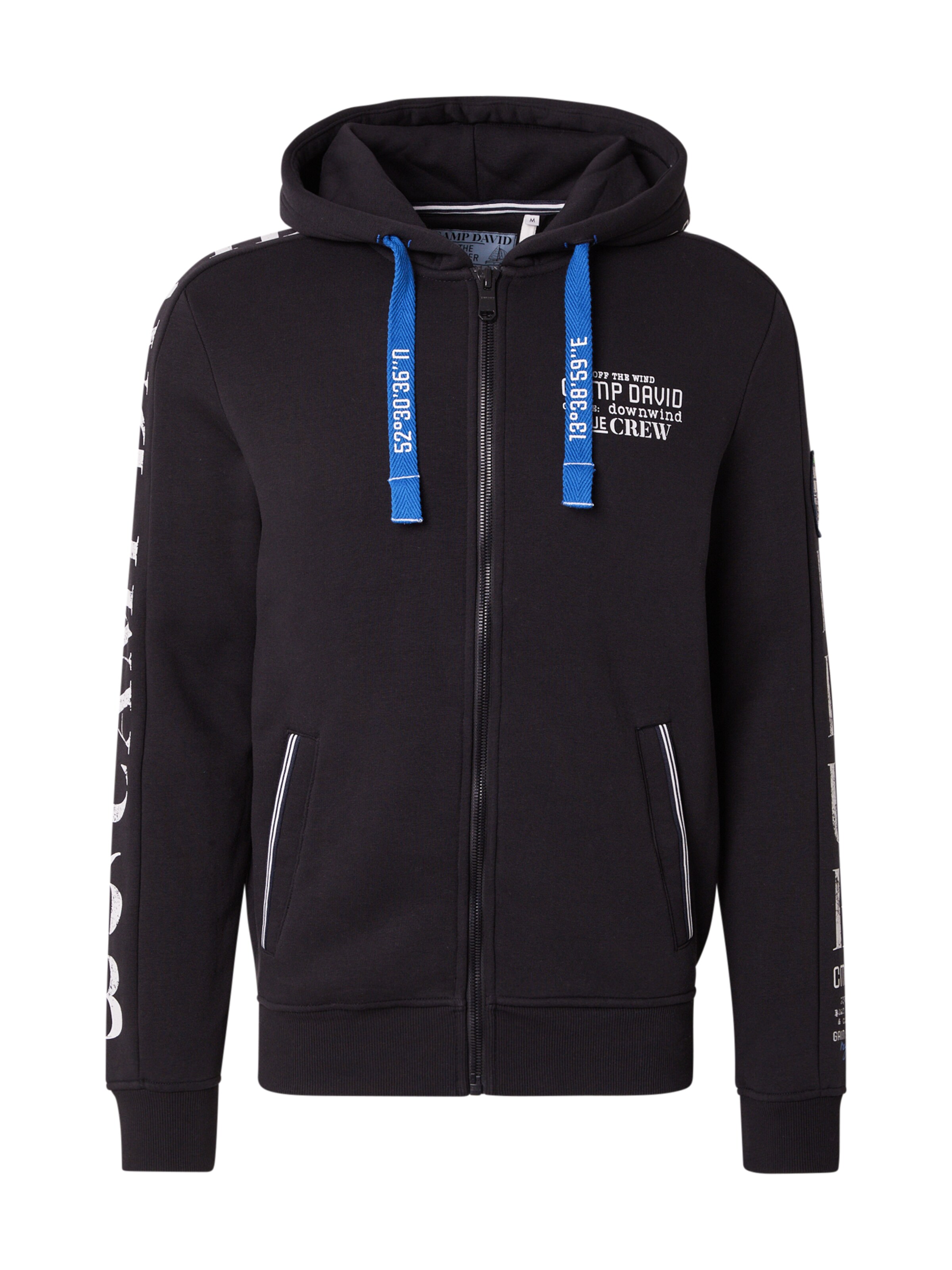 Hoodie Camp David Pullover Blau Hooded Sweatshirt Camp David