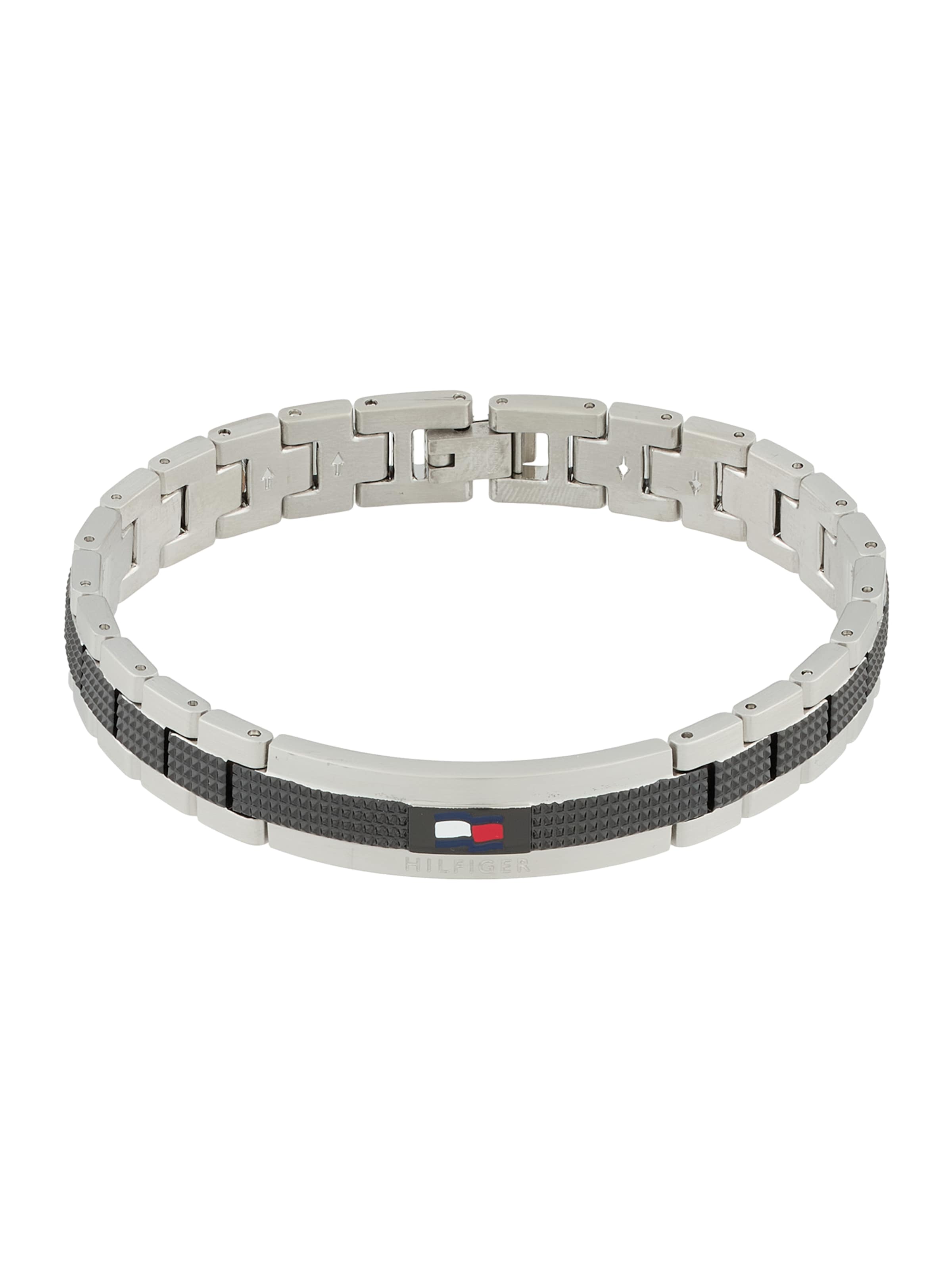 TOMMY HILFIGER Bracelet 'NELSON' en noir / argent, Vue avec produit