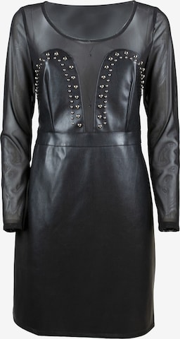 Influencer Dress in Black: front